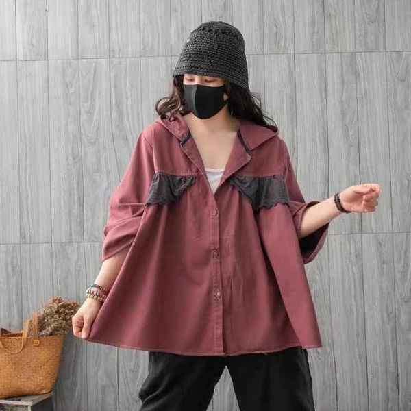 women's jackets 2021 autumn ethnic style retro hooded short jacket womens fashion ruffled single-breasted oversize cotton coats female, Black;brown
women's jackets 2021 autumn ethnic style retro hooded short jacket womens fashion ruffled single-breasted oversize cotton coats female, Black;brown