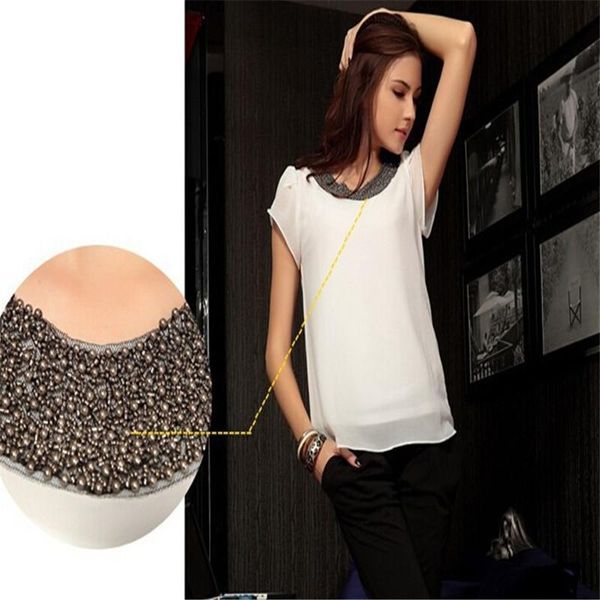 women's t-shirt 2021 womens fashion summer chiffon beading tees plus size ruffle butterfly short sleeve casual shirt white pink ax1964
women's t-shirt 2021 womens fashion summer chiffon beading tees plus size ruffle butterfly short sleeve casual shirt white pink ax1964