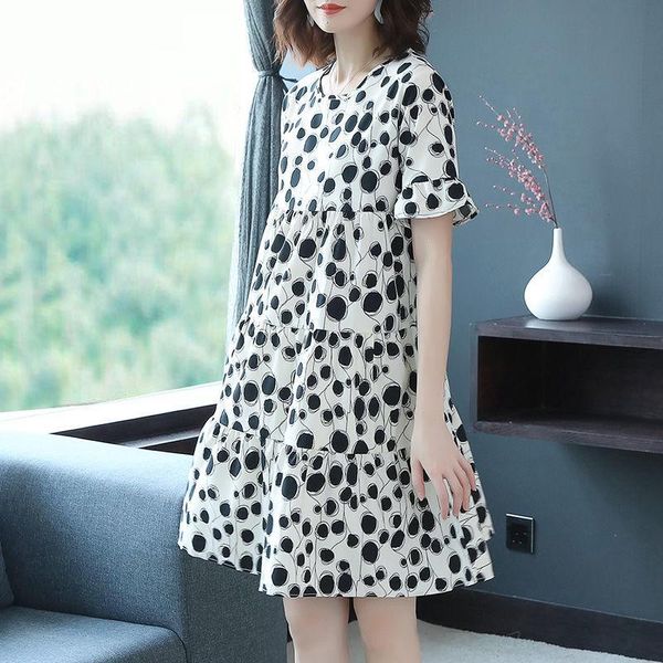 women's elegant vintage retro boho chiffon holiday loose dress plus size summer casual long female ladies evening point dresses, Black;gray
women's elegant vintage retro boho chiffon holiday loose dress plus size summer casual long female ladies evening point dresses, Black;gray