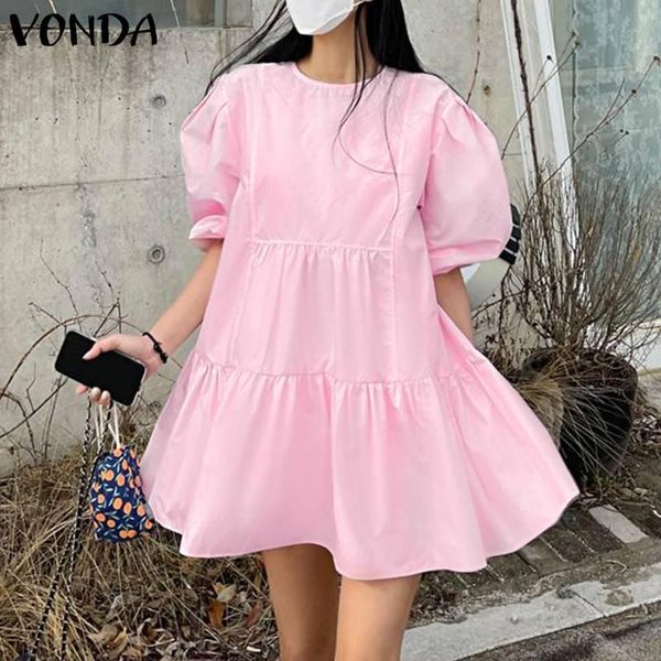 casual dresses holiday plain dress women summer sundress 2021 vonda beach vintage 3/4 sleeve pleated party vestidos, Black;gray
casual dresses holiday plain dress women summer sundress 2021 vonda beach vintage 3/4 sleeve pleated party vestidos, Black;gray