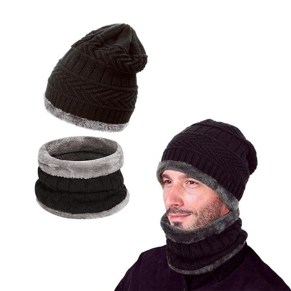 cycling caps & masks winter hat scarf for men boys warm soft knitted set velvet skullies beanies hats scarves women girls, Black
cycling caps & masks winter hat scarf for men boys warm soft knitted set velvet skullies beanies hats scarves women girls, Black