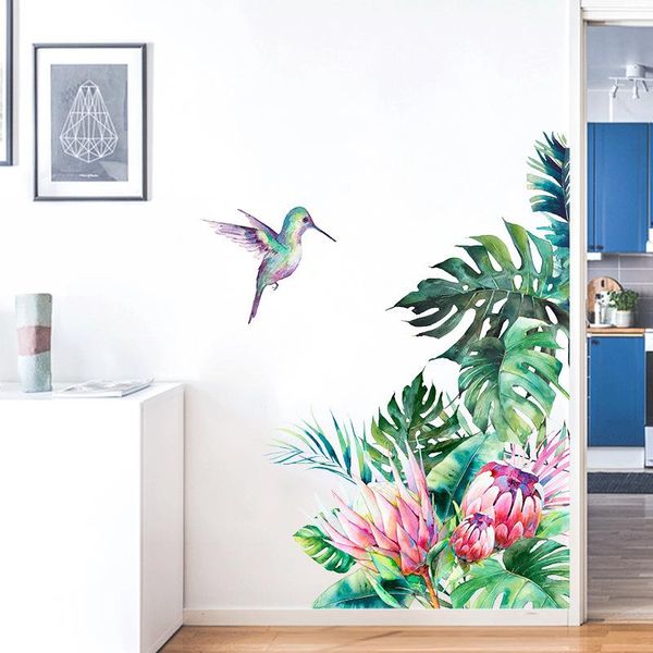wall stickers tropical leaves, flower and bird stickers, room decor, living mural for, home decorative removable
wall stickers tropical leaves, flower and bird stickers, room decor, living mural for, home decorative removable