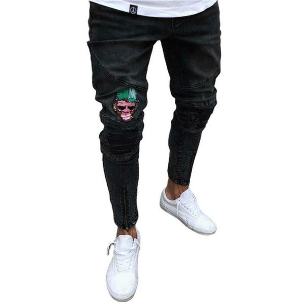 men's jeans mens fashion clothing 2021 slim fit zipper denim pants skinny ripped casual trousers for men, Blue
men's jeans mens fashion clothing 2021 slim fit zipper denim pants skinny ripped casual trousers for men, Blue