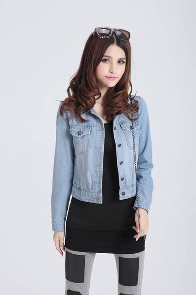 women's jackets women casual hole short denim jacket plus size 4xl, Black;brown
women's jackets women casual hole short denim jacket plus size 4xl, Black;brown