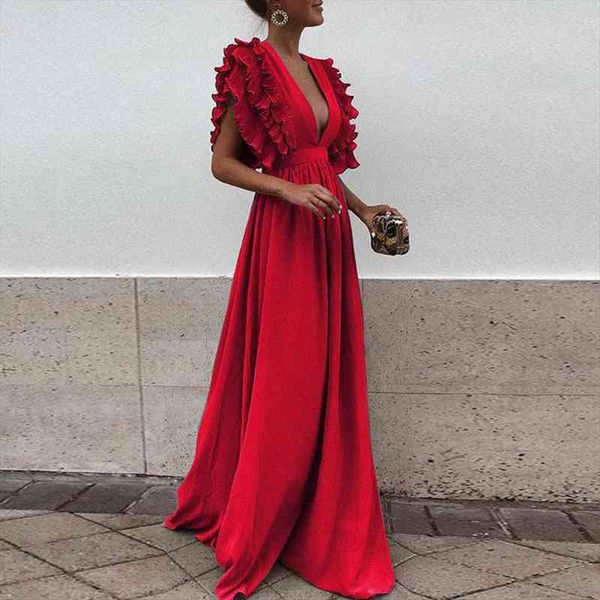deep v neck ruffles women dresses boho maxi club bandage long party bridesmaids infinity robe longue femme, Black;gray
deep v neck ruffles women dresses boho maxi club bandage long party bridesmaids infinity robe longue femme, Black;gray