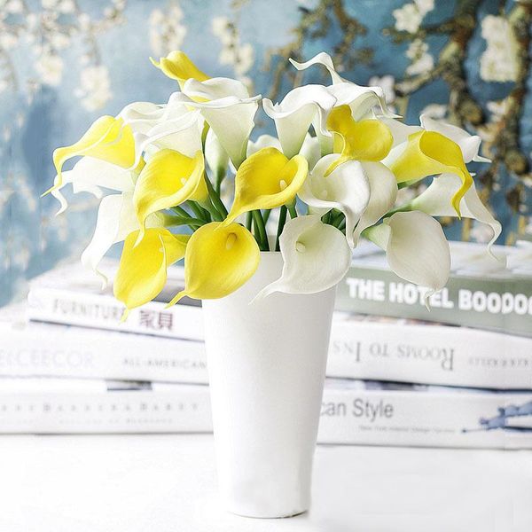 decorative flowers & wreaths 1pcs pu artificial calla lily real touch bridal bouquet fake flower wedding home table decoration
decorative flowers & wreaths 1pcs pu artificial calla lily real touch bridal bouquet fake flower wedding home table decoration