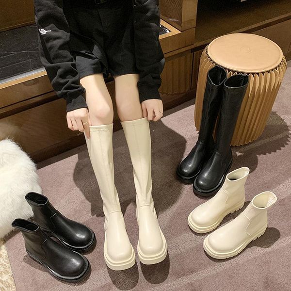 dress shoes knee length boots women's long thick soled thin high hollow women spring and autumn short, Black
dress shoes knee length boots women's long thick soled thin high hollow women spring and autumn short, Black