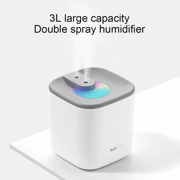 humidifiers 3000ml air humidifier double nozzle night light mist sprayer rgb diffuser moisturizing atomizer usb rechargeable
humidifiers 3000ml air humidifier double nozzle night light mist sprayer rgb diffuser moisturizing atomizer usb rechargeable