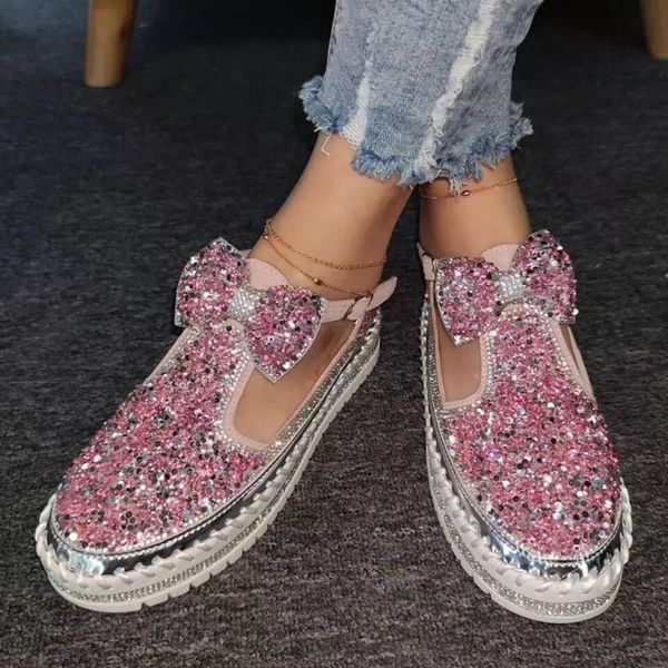 women party sandals 2021 summer rhinestone bow knot flat shoes woman bling hollow pink red shining mujer sandalias, Black
women party sandals 2021 summer rhinestone bow knot flat shoes woman bling hollow pink red shining mujer sandalias, Black