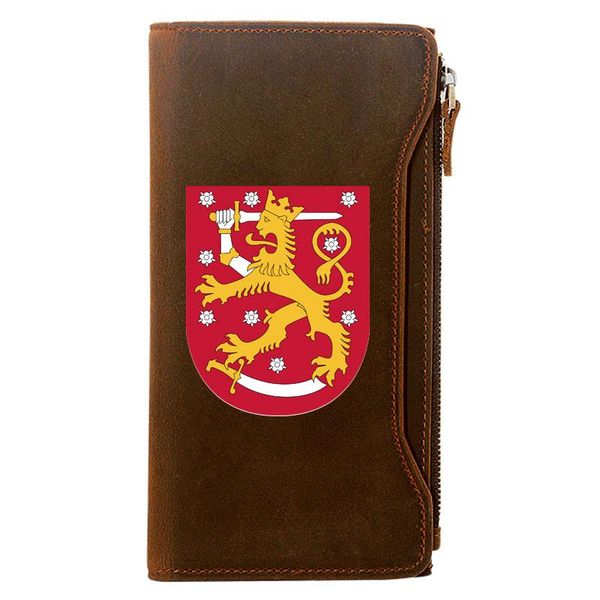 wallets fashion suomen vaakuna design holder package genuine leather zipper wallet men long clutch purse gift, Red;black
wallets fashion suomen vaakuna design holder package genuine leather zipper wallet men long clutch purse gift, Red;black