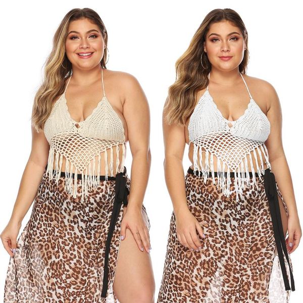 camisoles & tanks large size women's pure hand hook ethnic style stitching tassel cutout halter beach bikini plus swimwear women, Black;white
camisoles & tanks large size women's pure hand hook ethnic style stitching tassel cutout halter beach bikini plus swimwear women, Black;white