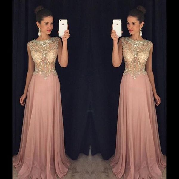 party dresses jewel pink chiffon prom dress with rhinestone unique evening custom-made long 2021, White;black
party dresses jewel pink chiffon prom dress with rhinestone unique evening custom-made long 2021, White;black