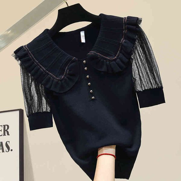 t shirt women's knitted t-shirt lapel short sleeve t shirt female summer tshirt white black
t shirt women's knitted t-shirt lapel short sleeve t shirt female summer tshirt white black