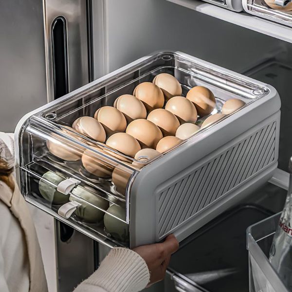 storage bottles & jars 2 tier household egg box drawertype refrigerator plastic transparent anti breaking organizer
storage bottles & jars 2 tier household egg box drawertype refrigerator plastic transparent anti breaking organizer