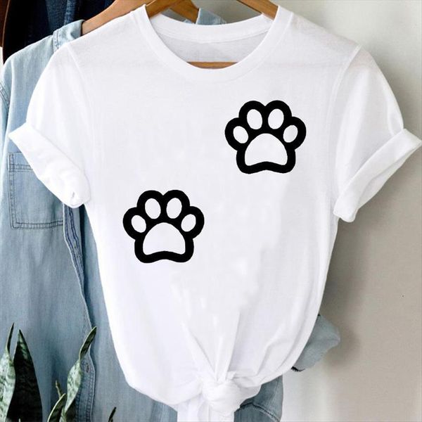 cartoon summer short sleeve paw womens love animal fashion clothes graphic lady print female tee shirt, White
cartoon summer short sleeve paw womens love animal fashion clothes graphic lady print female tee shirt, White