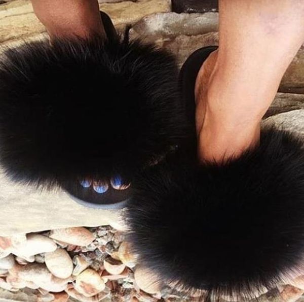 fur slippers women real slides home furry flat sandals female cute fluffy house shoes woman, Black
fur slippers women real slides home furry flat sandals female cute fluffy house shoes woman, Black