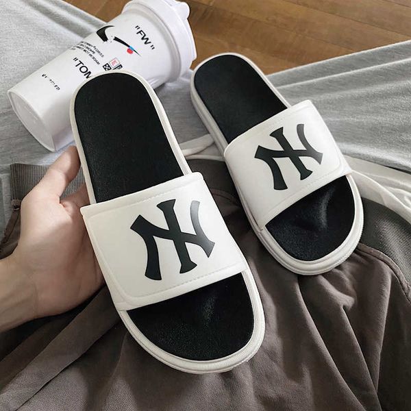 new thick soled wear a word beach trend men's sandals tide group purchase, Black
new thick soled wear a word beach trend men's sandals tide group purchase, Black