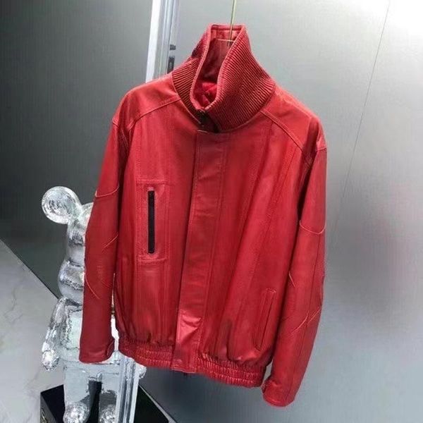 women's leather & faux women coat spring short length 2021 arrival genuine jacket red color turn-down collar tanned skin graft, Black
women's leather & faux women coat spring short length 2021 arrival genuine jacket red color turn-down collar tanned skin graft, Black