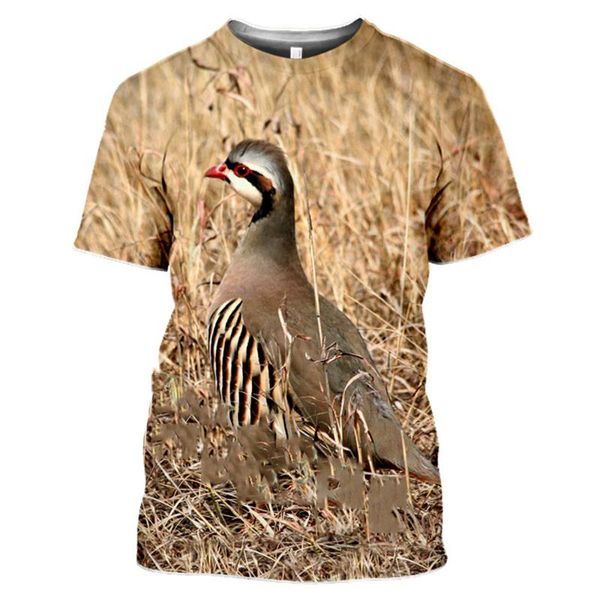 women's t-shirt hunting partridge bird 3d print harajuku fashion casual men's t shirt chukar short sleeve streetwear unisex, White
women's t-shirt hunting partridge bird 3d print harajuku fashion casual men's t shirt chukar short sleeve streetwear unisex, White