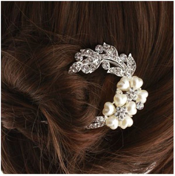 pin headdress fashion pearl rhinestone flower fork comb u-shaped hair comb bridal plate hair accessories, Golden;silver
pin headdress fashion pearl rhinestone flower fork comb u-shaped hair comb bridal plate hair accessories, Golden;silver