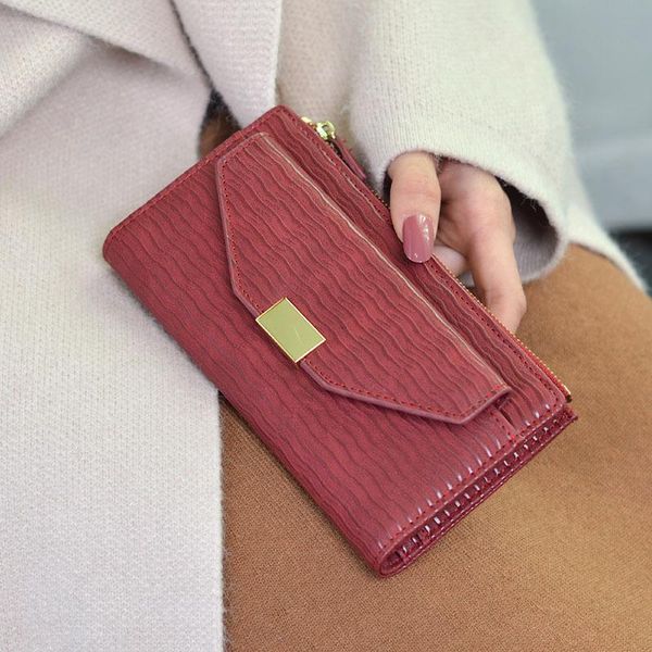 wallets ladies wallet women long korean personality simple thin-skinned clip multifunction, Red;black
wallets ladies wallet women long korean personality simple thin-skinned clip multifunction, Red;black