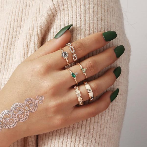 wedding rings 6 pcs/set boho trendy 2021 personality full drill irregular pattern knuckle ring for women grunge jewelry wholesale, Slivery;golden
wedding rings 6 pcs/set boho trendy 2021 personality full drill irregular pattern knuckle ring for women grunge jewelry wholesale, Slivery;golden