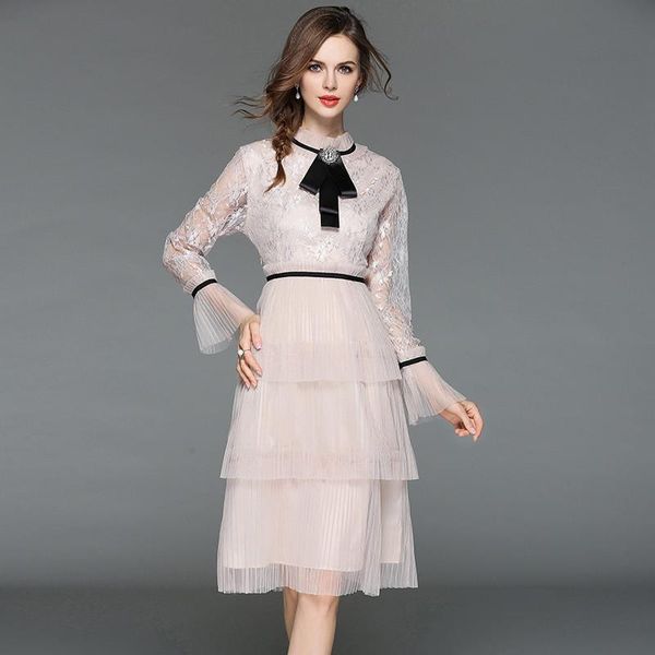 casual dresses cwbshowgg ruffled patchwork flared sleeves slim waist hollow out fashion round neck bow lace long sleeve pleated midi mesh dr, Black;gray
casual dresses cwbshowgg ruffled patchwork flared sleeves slim waist hollow out fashion round neck bow lace long sleeve pleated midi mesh dr, Black;gray