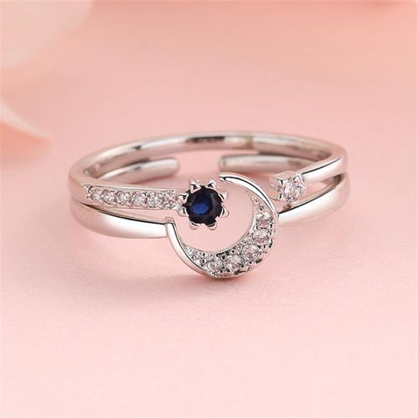 cluster rings arrival combination love moon blue crystal stackable engagement wedding set for women friends jewelry, Golden;silver
cluster rings arrival combination love moon blue crystal stackable engagement wedding set for women friends jewelry, Golden;silver