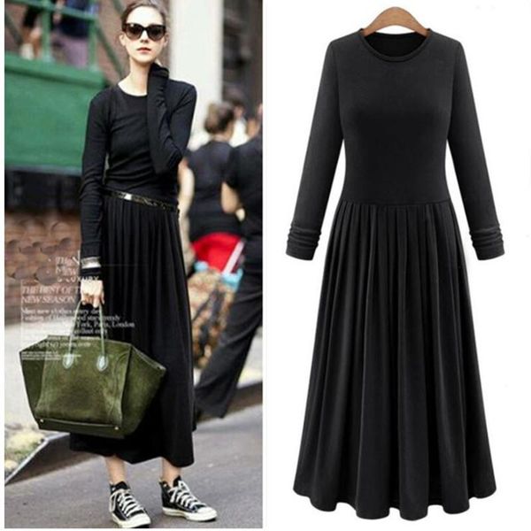 casual dresses knitted women's pleated dress vintage autumn long sleeve maxi dresses,plus size candy color dress,comfortable & elegant, Black;gray
casual dresses knitted women's pleated dress vintage autumn long sleeve maxi dresses,plus size candy color dress,comfortable & elegant, Black;gray