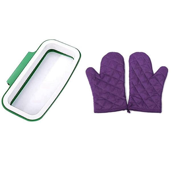 waste bins 1 pair heat resistant cotton oven glove pot holder baking cooking mitts purple & 1x hanging trash garbage bag
waste bins 1 pair heat resistant cotton oven glove pot holder baking cooking mitts purple & 1x hanging trash garbage bag