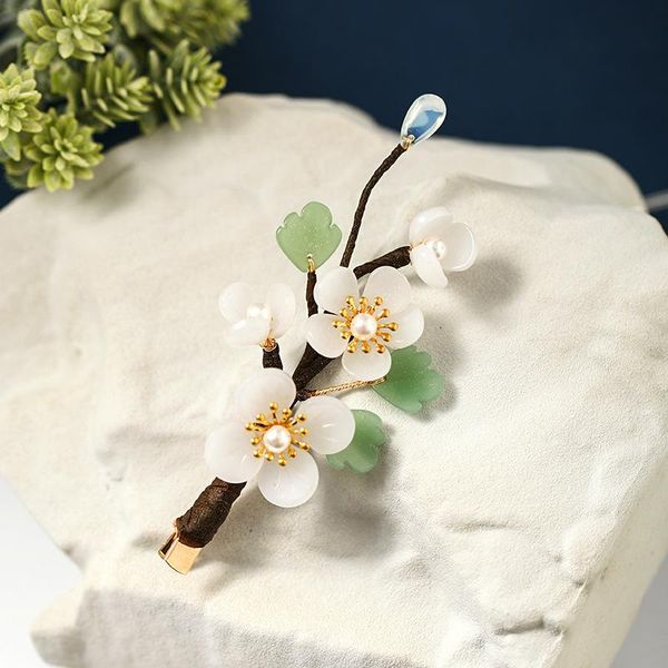 hair clips & barrettes fresh hairpin han chinese clothing step shake side clip imitated jade white flower coiled antique jewelry ea, Golden;silver
hair clips & barrettes fresh hairpin han chinese clothing step shake side clip imitated jade white flower coiled antique jewelry ea, Golden;silver