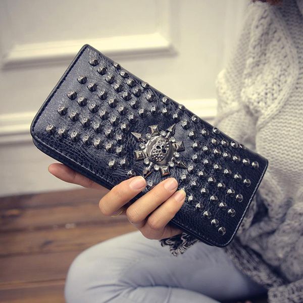 wallets hgcbb punk skull women leather wallet 2021 unique for large capacity purse ladies biker moto clutch bag black, Red;black
wallets hgcbb punk skull women leather wallet 2021 unique for large capacity purse ladies biker moto clutch bag black, Red;black