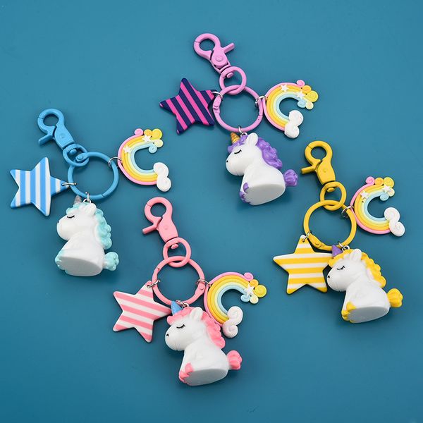 2021 fashion keychain net red creative pendant chain lovely star rainbow unicorn resin doll key ring, Slivery;golden
2021 fashion keychain net red creative pendant chain lovely star rainbow unicorn resin doll key ring, Slivery;golden
