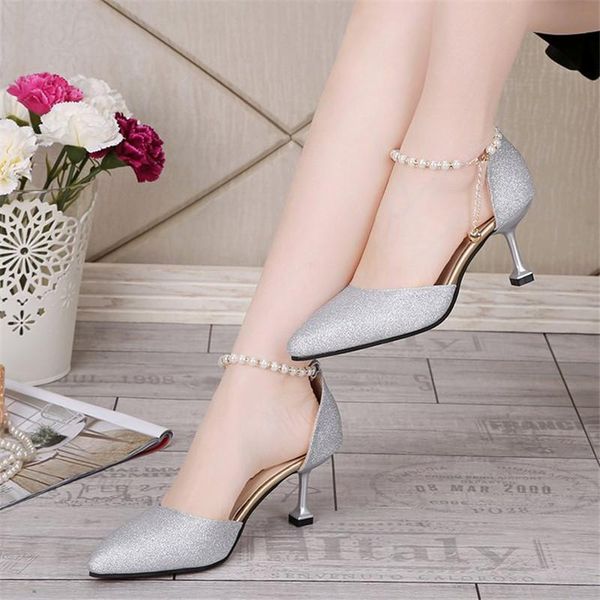 pointed toe high heels rimocy elegant ladies shinning glitter gold silver pumps ankle strap wedding party shoes woman dress, Black
pointed toe high heels rimocy elegant ladies shinning glitter gold silver pumps ankle strap wedding party shoes woman dress, Black