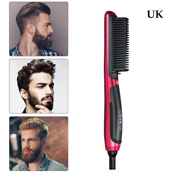 hair comb brush beard straightener portable men fast smoothing lcd display ceramic curler us uk eu plug1, Silver
hair comb brush beard straightener portable men fast smoothing lcd display ceramic curler us uk eu plug1, Silver