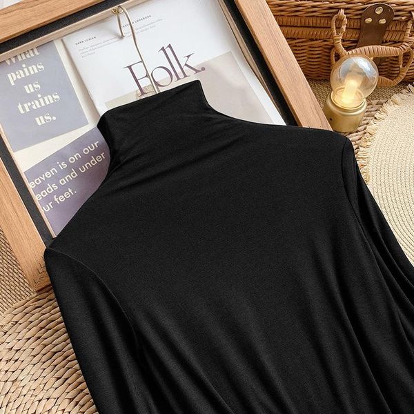 women's t-shirt spring autumn long sleeve slim knitted bottoming shirt korean fashion black turtleneck sweater women clothing pullover, White
women's t-shirt spring autumn long sleeve slim knitted bottoming shirt korean fashion black turtleneck sweater women clothing pullover, White