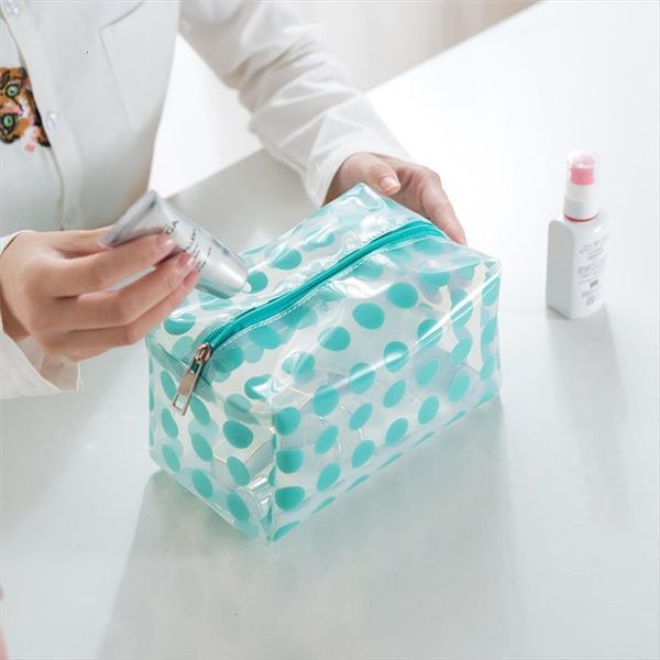small fresh women travel cosmetic bags transparent dot pvc fashion waterproof neceser makeup pouch wash toiletry tote bag case
small fresh women travel cosmetic bags transparent dot pvc fashion waterproof neceser makeup pouch wash toiletry tote bag case