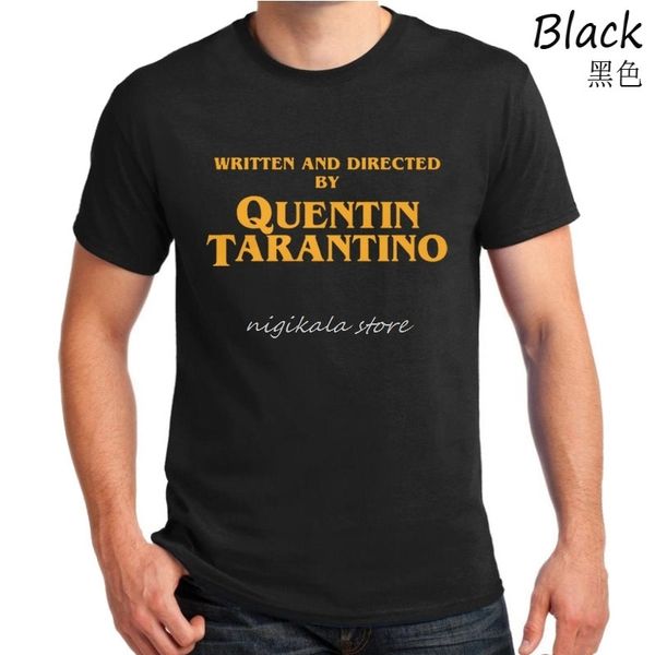 written and directed by quentin tarantino film movie pulp fiction django kill bill 2 john travolta fashion t shirt men tees 210329, White;black
written and directed by quentin tarantino film movie pulp fiction django kill bill 2 john travolta fashion t shirt men tees 210329, White;black