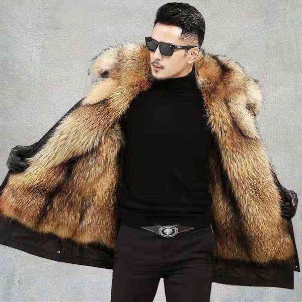men's medium length coat, thick polar lining, large fur thermal hoodie, windproof et, winter, 2021, Black;brown
men's medium length coat, thick polar lining, large fur thermal hoodie, windproof et, winter, 2021, Black;brown
