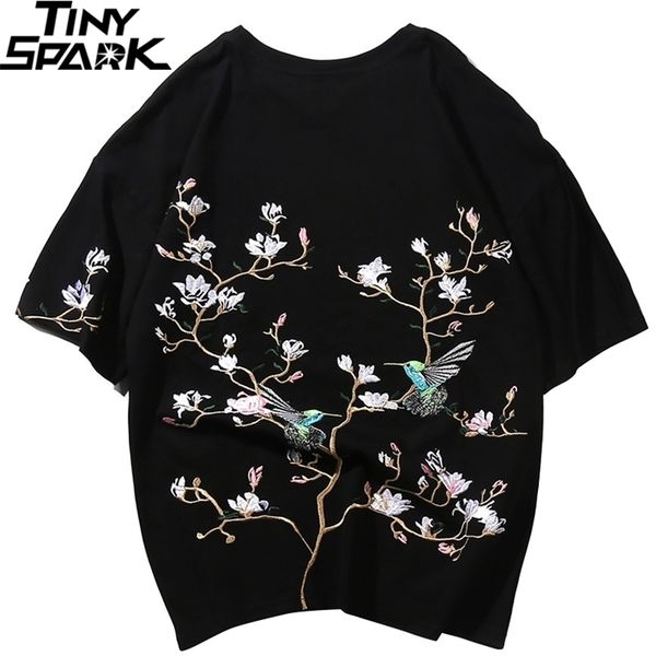 hip hop t shirt men streetwear harajuku tshirt embroidery floral magpie summer short sleeve t-shirt cotton japanese style 210324, White;black
hip hop t shirt men streetwear harajuku tshirt embroidery floral magpie summer short sleeve t-shirt cotton japanese style 210324, White;black
