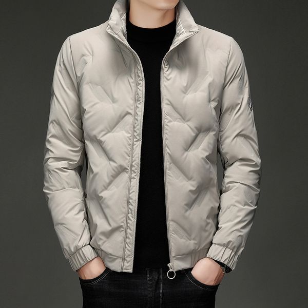 down jacket men's hoodless stand collar 2021 winter duck korean thickened warm, Black
down jacket men's hoodless stand collar 2021 winter duck korean thickened warm, Black