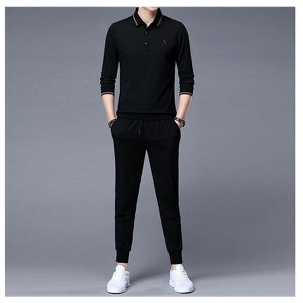autumn 2021 men's long sleeve leisure thin korean lapel plaid embroidery suit two-piece set, Black
autumn 2021 men's long sleeve leisure thin korean lapel plaid embroidery suit two-piece set, Black