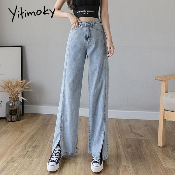 women's jeans yitimoky wide leg high waist woman blue split boyfriend for women ladies casual fashion bottom streetwear 2021
women's jeans yitimoky wide leg high waist woman blue split boyfriend for women ladies casual fashion bottom streetwear 2021