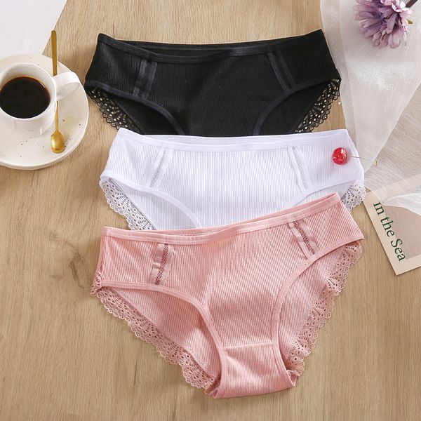 lace panties underwear low-rise cotton briefs for women girls female lingerie comfortable underpants drop ship, Black;pink
lace panties underwear low-rise cotton briefs for women girls female lingerie comfortable underpants drop ship, Black;pink