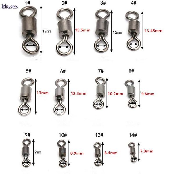 fishing hooks 1000pcs ball bearing rolling swivel solid rings sea hook connector pesca copper stainless steel #1-#14
fishing hooks 1000pcs ball bearing rolling swivel solid rings sea hook connector pesca copper stainless steel #1-#14