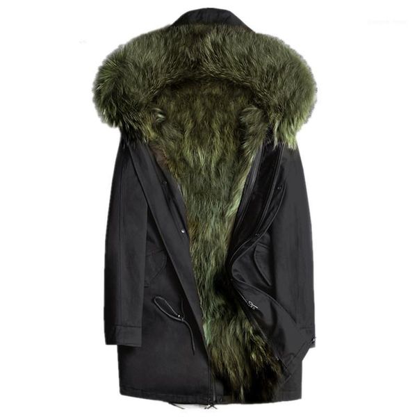 men's leather & faux real fur coat winter jacket men natural raccoon parka hooded warm long jackets plus size 5xl veste lsy080391 my167, Black
men's leather & faux real fur coat winter jacket men natural raccoon parka hooded warm long jackets plus size 5xl veste lsy080391 my167, Black