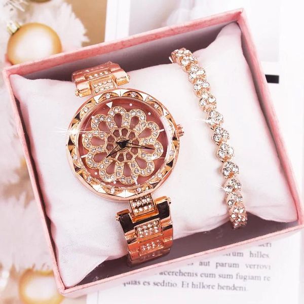 wristwatches ladies wrist watches set with bracelet box 2pcs women 360 degree rotation quartz watch fashion female for relogio feminino, Slivery;brown
wristwatches ladies wrist watches set with bracelet box 2pcs women 360 degree rotation quartz watch fashion female for relogio feminino, Slivery;brown