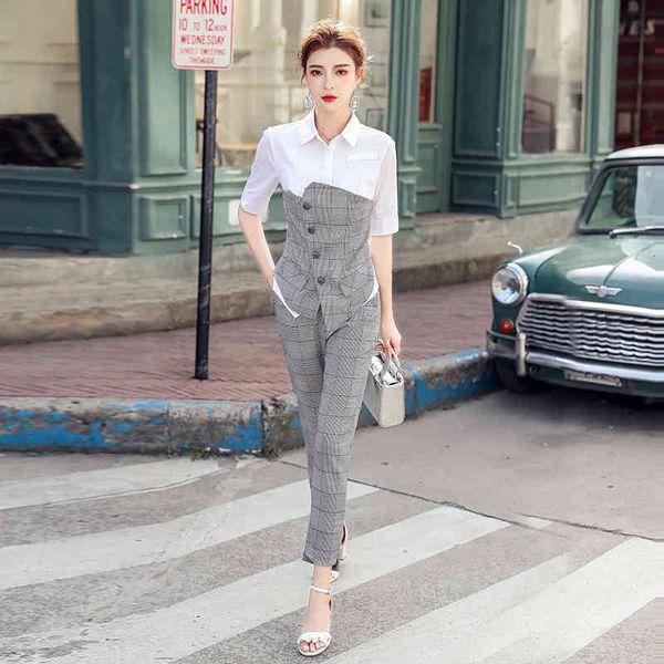 pant arrival fashion elegant women lady temperament pants shredded shirt working style two sets, White
pant arrival fashion elegant women lady temperament pants shredded shirt working style two sets, White
