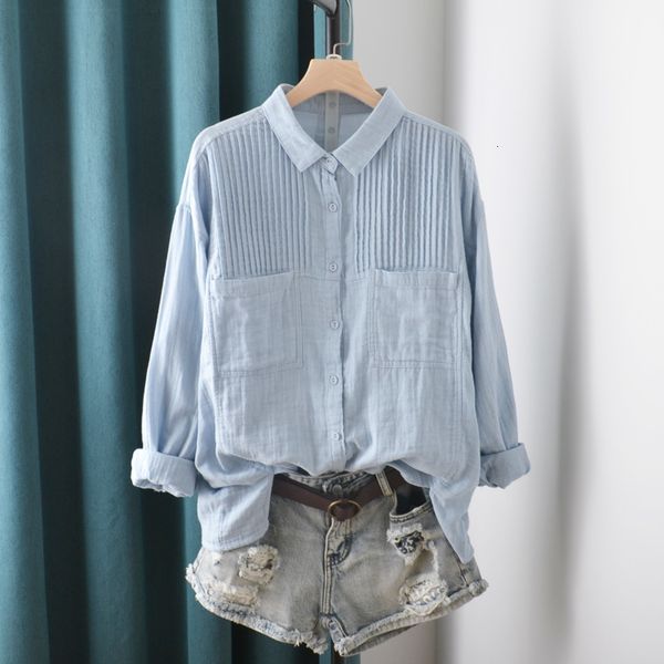 women's blouses & shirts lamtrip brief unique solid double pocket pleated turn down collar long sleeve cotton yarn shirt blouse vi, White
women's blouses & shirts lamtrip brief unique solid double pocket pleated turn down collar long sleeve cotton yarn shirt blouse vi, White