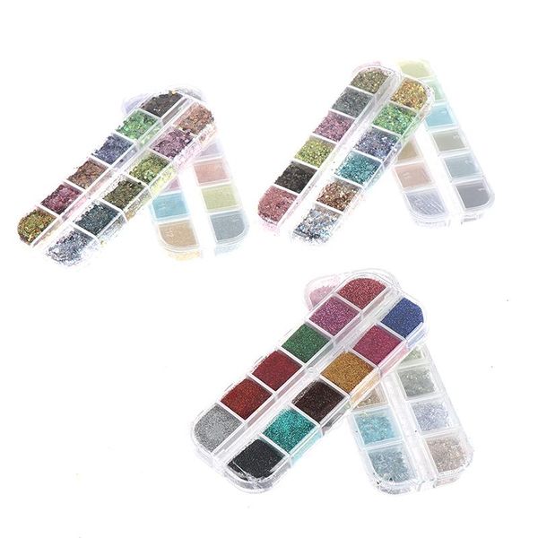 nail glitter 12 grids art flakes holographicss sequins shining decoration, Silver;gold
nail glitter 12 grids art flakes holographicss sequins shining decoration, Silver;gold